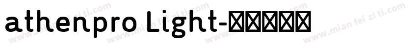 athenpro Light字体转换